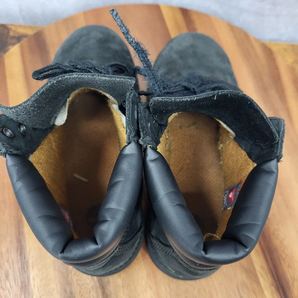 Timberland‎ Boots Youth 3 M Primaloft 200 Gram Black Nubuck Leather Waterproof